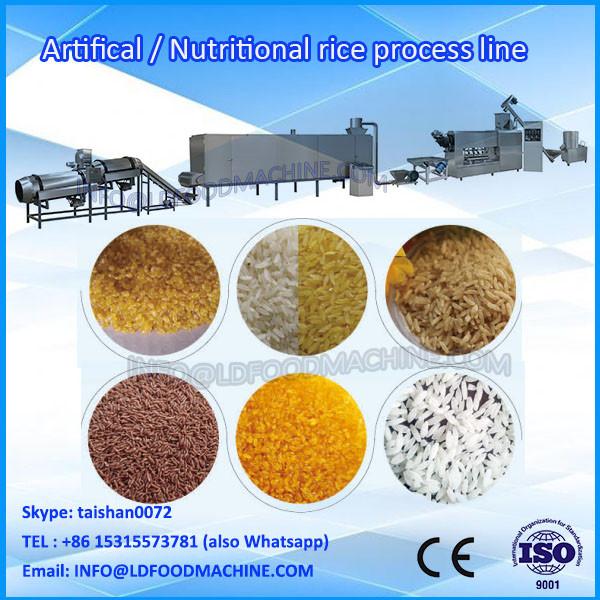 small artificial rice extruder make machinery processing line #1 image