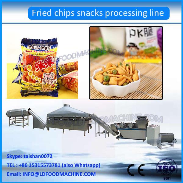 Extruded Fried Snack Food 3D Flour Bugles Chips frying Machine #1 image